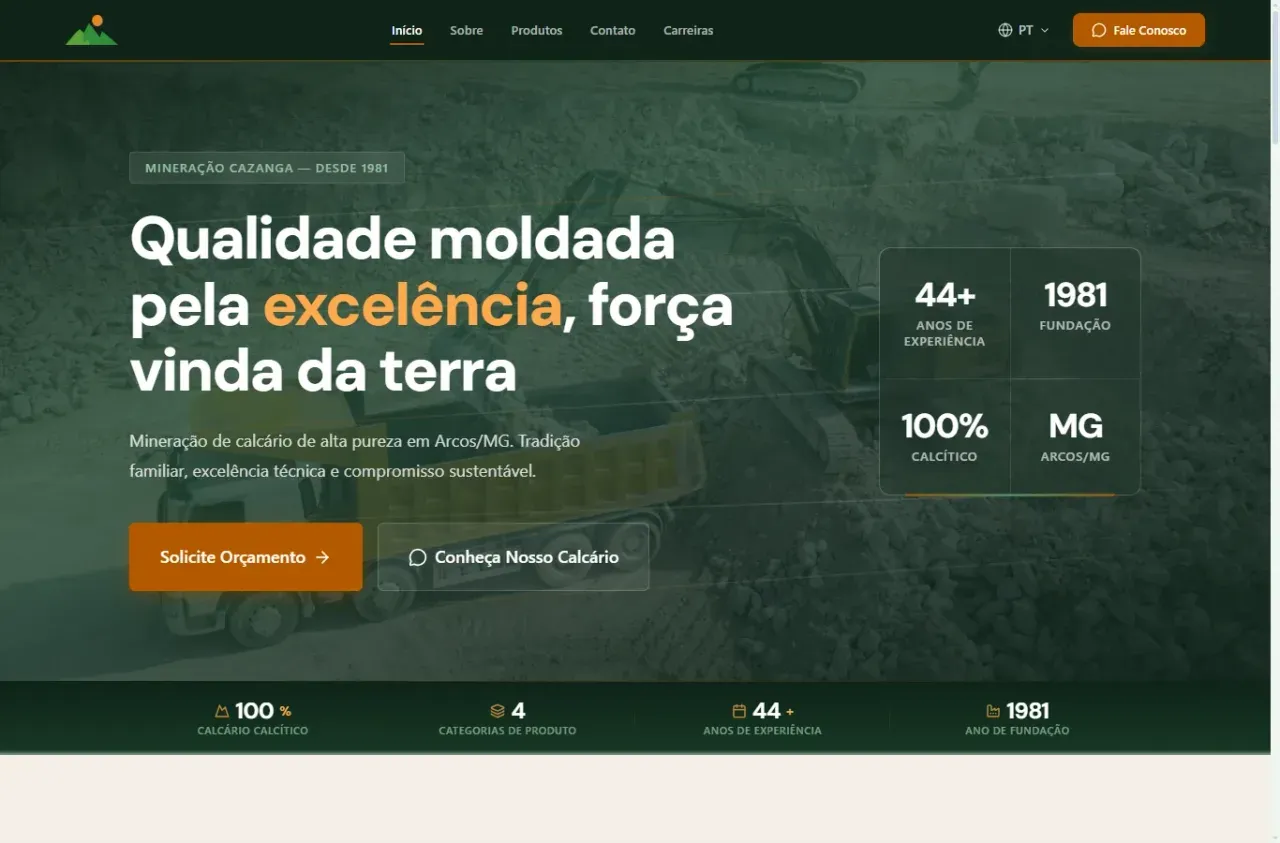 Mineração Cazanga — preview