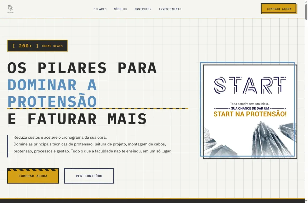 Start na Protensão — preview